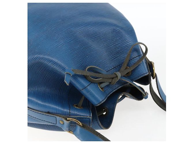Noe LOUIS VUITTON Borsa a Spalla Petit Noé Epi Blu M44105 LV Auth ka2454 - vista 6