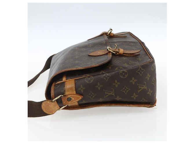 LOUIS VUITTON Borsa a Spalla Monogram Gibeciere GM M42246 LV Auth ka2622 Monogramma - vista 3