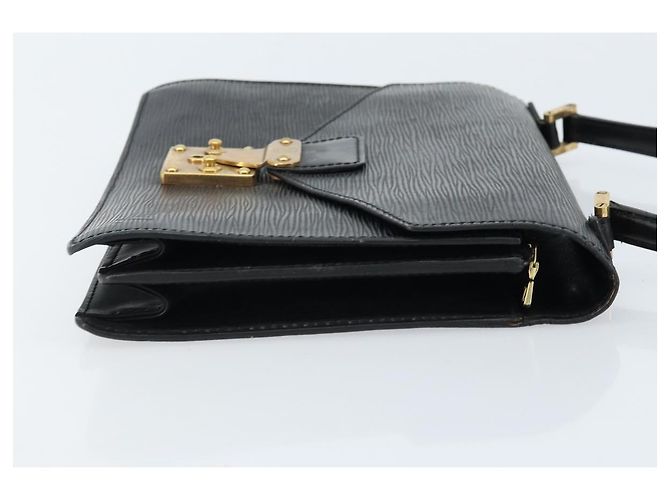 LOUIS VUITTON Borsa a Mano Epi Concorde Nera M52132 LV Auth 172148 Nero - vista 3