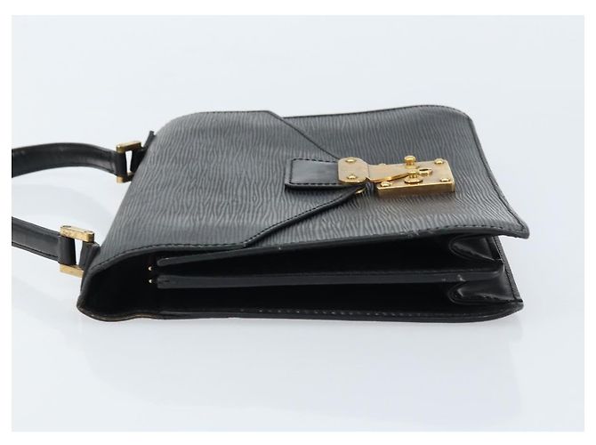 LOUIS VUITTON Borsa a Mano Epi Concorde Nera M52132 LV Auth 172148 Nero - vista 4