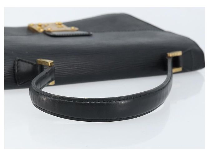LOUIS VUITTON Borsa a Mano Epi Concorde Nera M52132 LV Auth 172148 Nero - vista 7