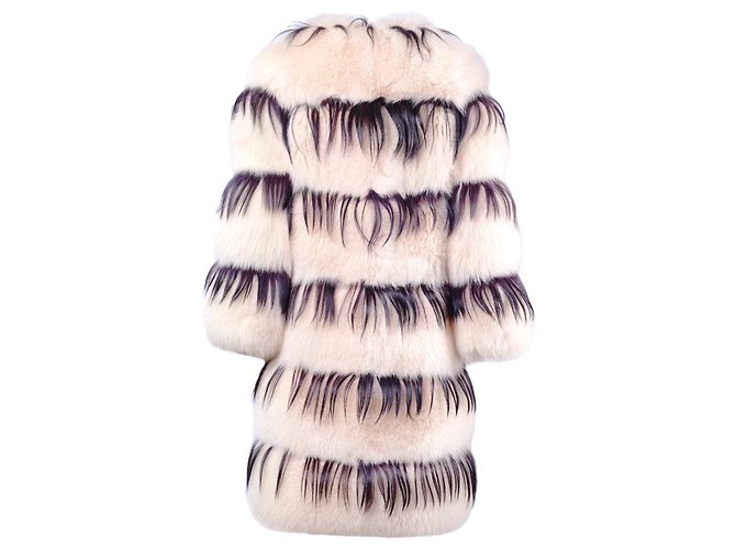Abrigo de piel de zorro Missoni Saga Rosa - vista 3