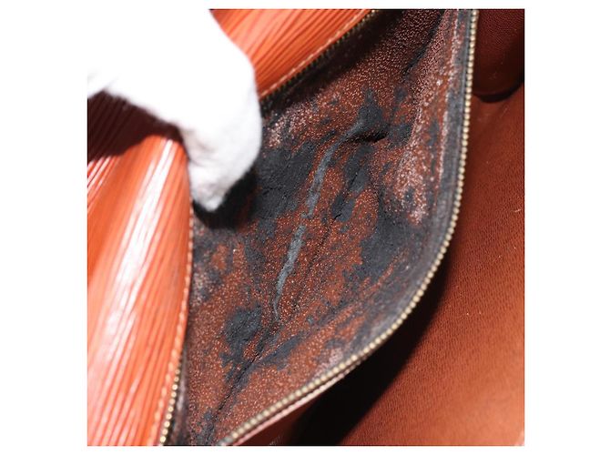 LOUIS VUITTON Borsa a Mano Epi Monceau 28 Marrone M52123 LV Auth ka2615 - vista 11