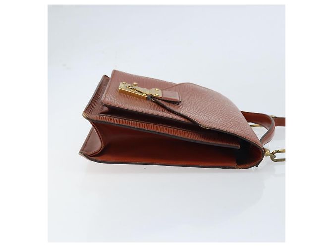 LOUIS VUITTON Borsa a Mano Epi Monceau 28 Marrone M52123 LV Auth ka2615 - vista 3