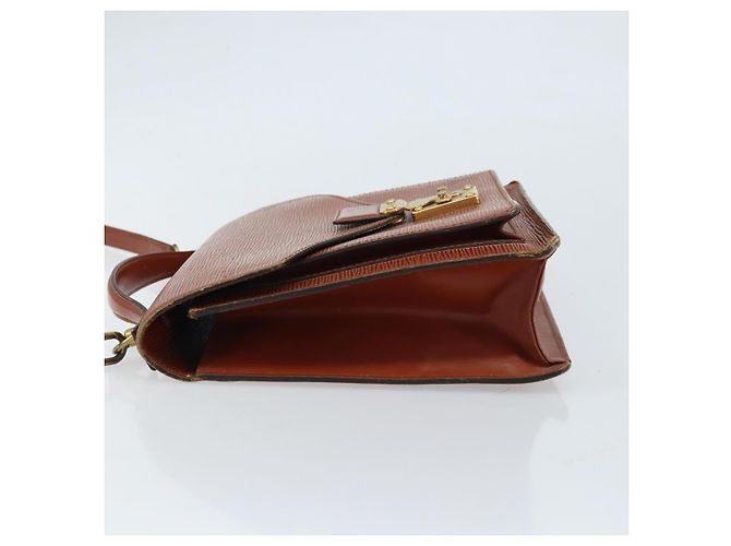 LOUIS VUITTON Borsa a Mano Epi Monceau 28 Marrone M52123 LV Auth ka2615 - vista 4
