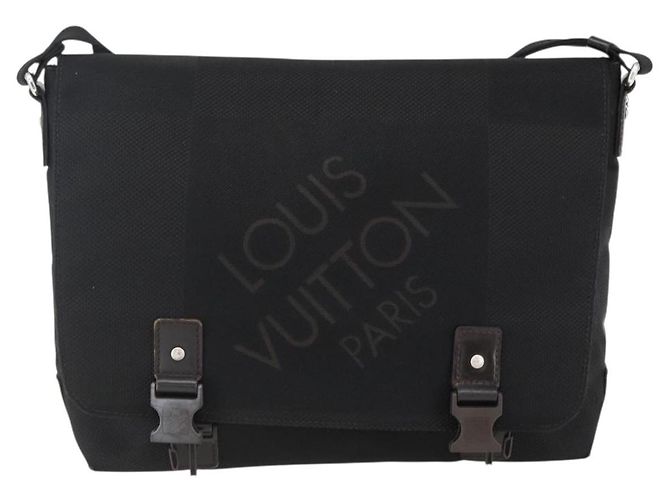 LOUIS VUITTON Borsa a Spalla Damier Geant Roux Nera M93079 LV Auth ka2536 Nero - vista 13