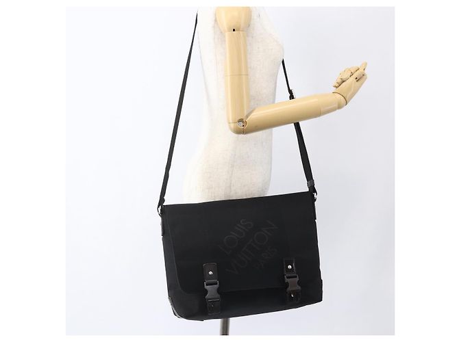 LOUIS VUITTON Borsa a Spalla Damier Geant Roux Nera M93079 LV Auth ka2536 Nero - vista 25