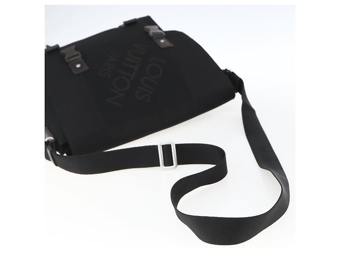 LOUIS VUITTON Borsa a Spalla Damier Geant Roux Nera M93079 LV Auth ka2536 Nero - vista 7