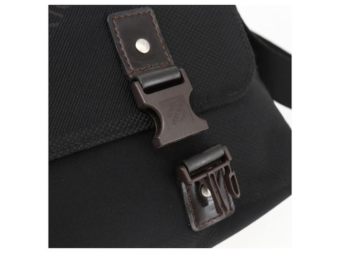 LOUIS VUITTON Borsa a Spalla Damier Geant Roux Nera M93079 LV Auth ka2536 Nero - vista 9