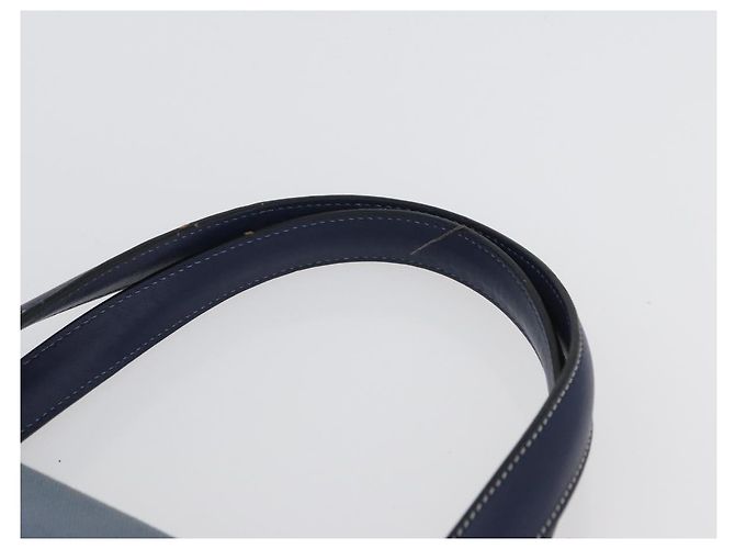 LOEWE Tote Bag aus Canvas hellblau silber Auth ep13411 - Ansicht 14