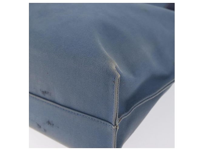 LOEWE Tote Bag aus Canvas hellblau silber Auth ep13411 - Ansicht 17
