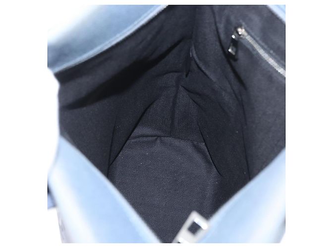 LOEWE Tote Bag aus Canvas hellblau silber Auth ep13411 - Ansicht 20