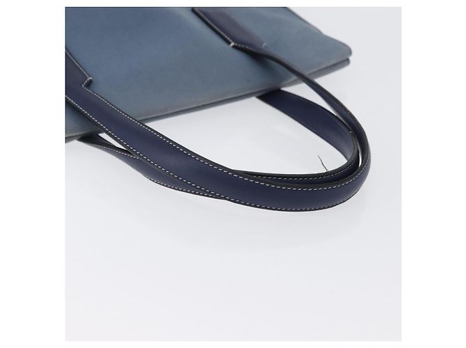 LOEWE Tote Bag aus Canvas hellblau silber Auth ep13411 - Ansicht 8