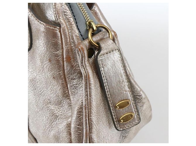 Chloé Borsa a mano Chloe in pelle argento oro Auth 173521 D'oro - vista 10