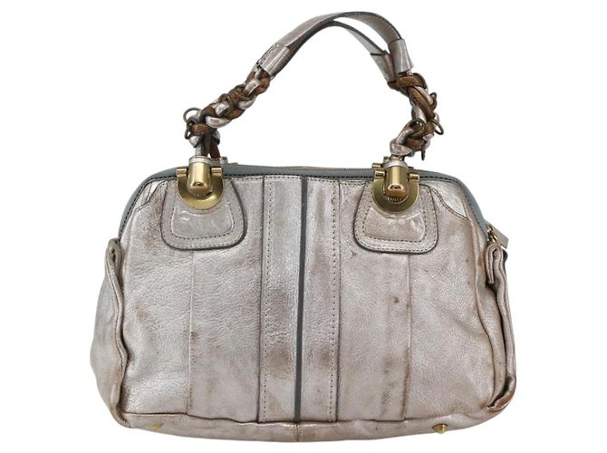Chloé Borsa a mano Chloe in pelle argento oro Auth 173521 D'oro - vista 13