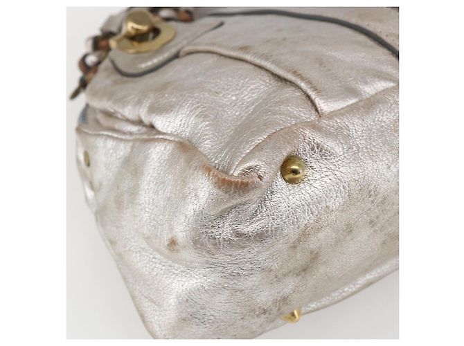 Chloé Borsa a mano Chloe in pelle argento oro Auth 173521 D'oro - vista 14