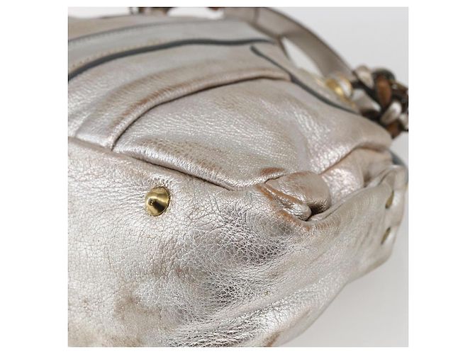 Chloé Borsa a mano Chloe in pelle argento oro Auth 173521 D'oro - vista 15