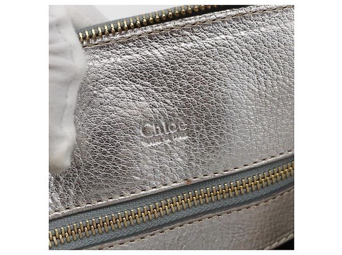 Chloé Borsa a mano Chloe in pelle argento oro Auth 173521 D'oro - vista 17