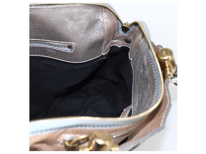 Chloé Borsa a mano Chloe in pelle argento oro Auth 173521 D'oro - vista 18