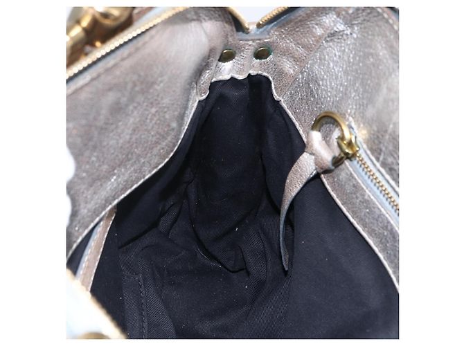 Chloé Borsa a mano Chloe in pelle argento oro Auth 173521 D'oro - vista 19