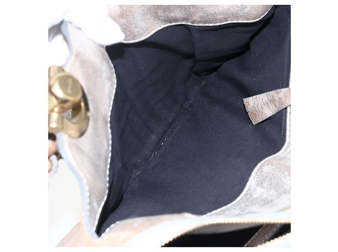 Chloé Borsa a mano Chloe in pelle argento oro Auth 173521 D'oro - vista 22