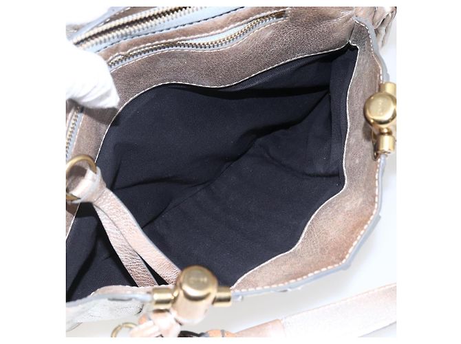 Chloé Borsa a mano Chloe in pelle argento oro Auth 173521 D'oro - vista 25