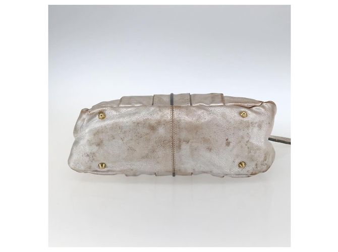 Chloé Borsa a mano Chloe in pelle argento oro Auth 173521 D'oro - vista 5