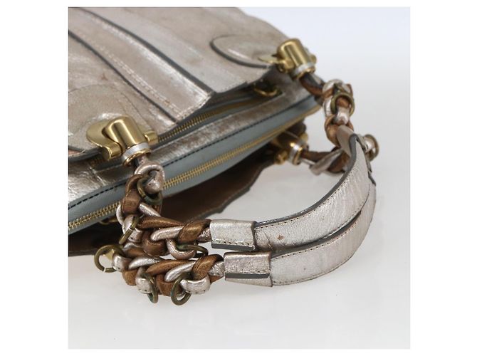 Chloé Borsa a mano Chloe in pelle argento oro Auth 173521 D'oro - vista 7