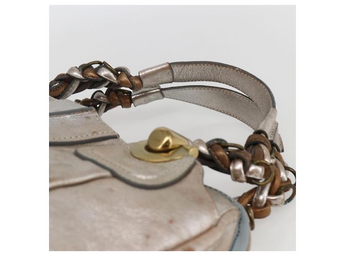 Chloé Borsa a mano Chloe in pelle argento oro Auth 173521 D'oro - vista 8