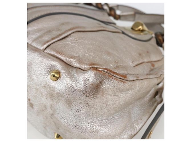 Chloé Borsa a mano Chloe in pelle argento oro Auth 173521 D'oro - vista 9