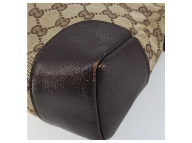 Borsa a Spalla GG Canvas Gucci Beige Argento 114273 Auth ep13324 - vista 15