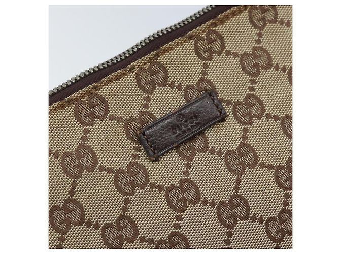 Borsa a Spalla GG Canvas Gucci Beige Argento 114273 Auth ep13324 - vista 18