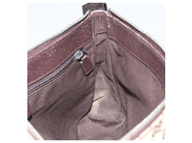 Borsa a Spalla GG Canvas Gucci Beige Argento 114273 Auth ep13324 - vista 20