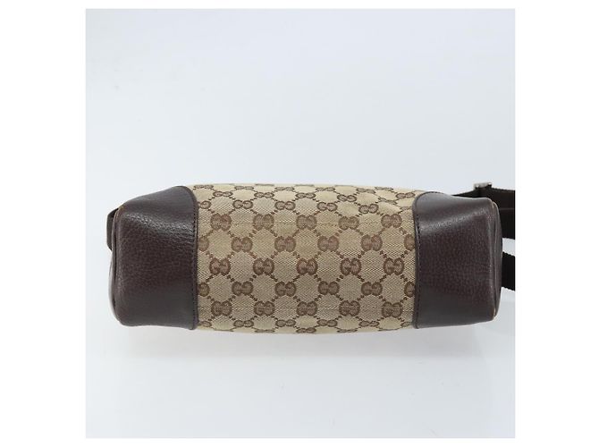 Borsa a Spalla GG Canvas Gucci Beige Argento 114273 Auth ep13324 - vista 5