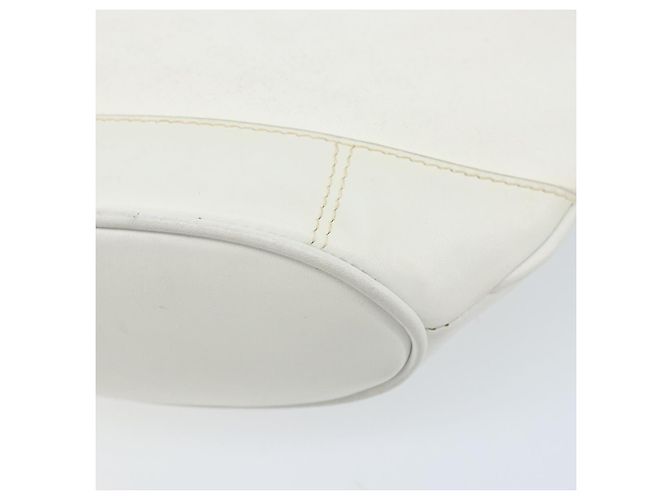 Gucci Borsa a Spalla Micro GG Supreme PVC Bianco Oro Auth ep13326 D'oro - vista 16