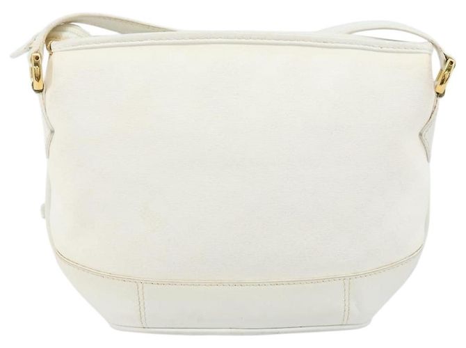 Gucci Borsa a Spalla Micro GG Supreme PVC Bianco Oro Auth ep13326 D'oro - vista 2