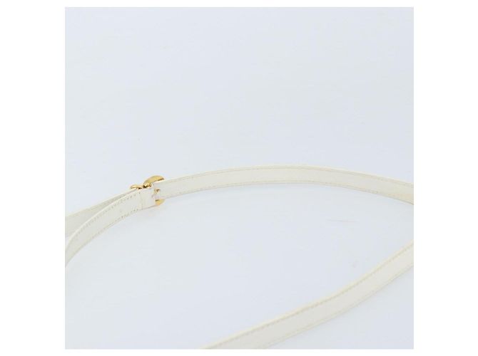 Gucci Borsa a Spalla Micro GG Supreme PVC Bianco Oro Auth ep13326 D'oro - vista 8