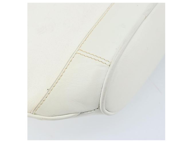 Gucci Borsa a Spalla Micro GG Supreme PVC Bianco Oro Auth ep13326 D'oro - vista 9
