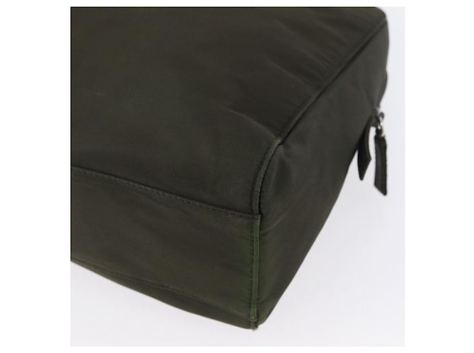 PRADA Borsa a Mano Nylon 2way Kaki Argento Auth bs33285 Cachi - vista 16