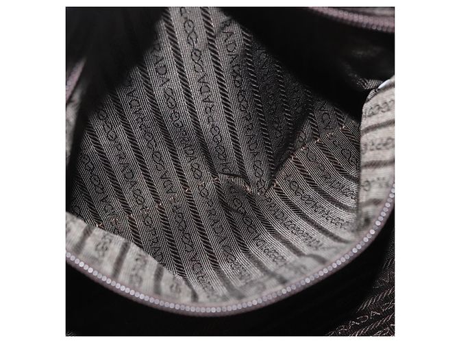 PRADA Borsa a Mano Nylon 2way Kaki Argento Auth bs33285 Cachi - vista 25
