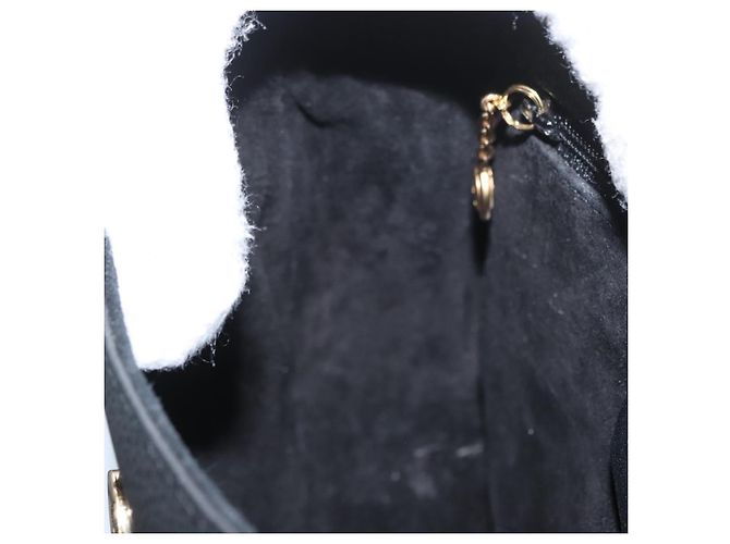 Borsa a Spalla in Pelle Gucci Oro Nero 007 14 0074 Auth 172286 D'oro - vista 20