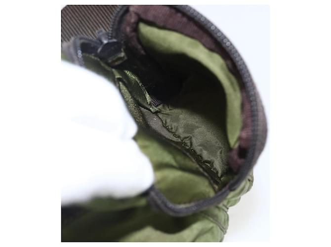 Borsa a Spalla PRADA Nylon Argento Khaki Auth kk616 Cachi - vista 25
