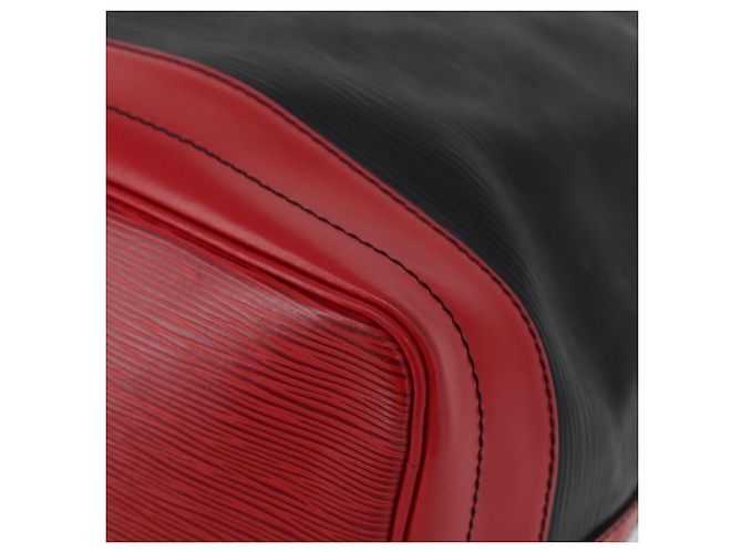LOUIS VUITTON Epi Noe Schultertasche Bicolor Schwarz Rot M44017 LV Auth 173211 - Ansicht 16