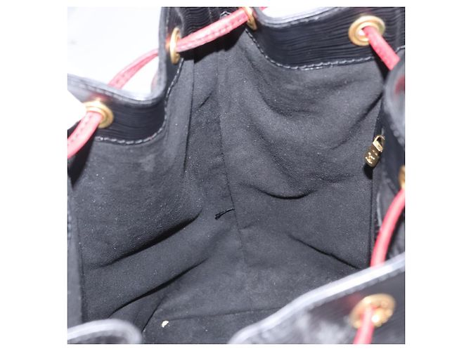 LOUIS VUITTON Epi Noe Schultertasche Bicolor Schwarz Rot M44017 LV Auth 173211 - Ansicht 19
