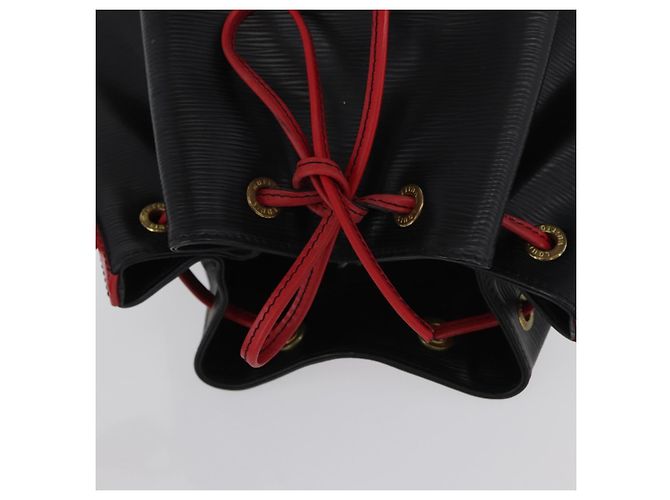 LOUIS VUITTON Epi Noe Schultertasche Bicolor Schwarz Rot M44017 LV Auth 173211 - Ansicht 6