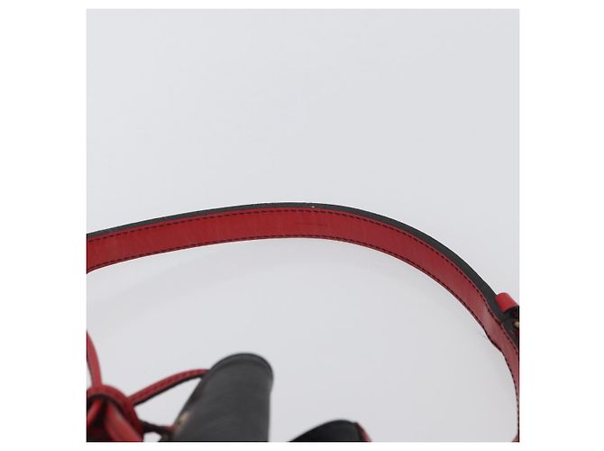 LOUIS VUITTON Epi Noe Schultertasche Bicolor Schwarz Rot M44017 LV Auth 173211 - Ansicht 8