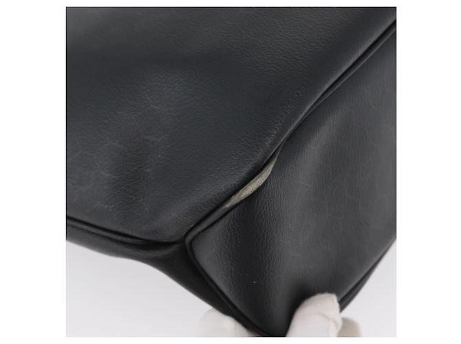 Borsa a spalla in tela a nido d'ape PVC nera e dorata Christian Dior Auth 173515 Nero D'oro - vista 16