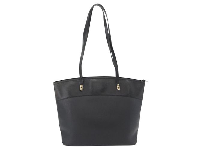 Borsa a spalla in tela a nido d'ape PVC nera e dorata Christian Dior Auth 173515 Nero D'oro - vista 2