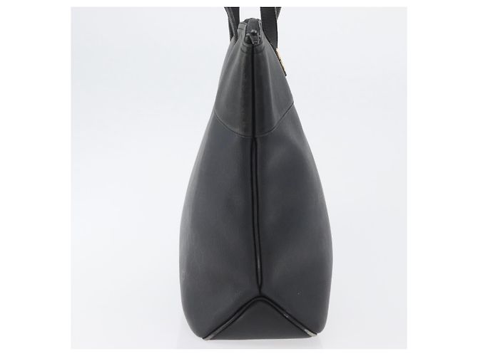 Borsa a spalla in tela a nido d'ape PVC nera e dorata Christian Dior Auth 173515 Nero D'oro - vista 5