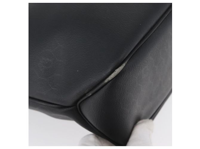 Borsa a spalla in tela a nido d'ape PVC nera e dorata Christian Dior Auth 173515 Nero D'oro - vista 9